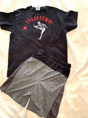 Boys Limited Edition Touchdown Football Shorts Set Size 8